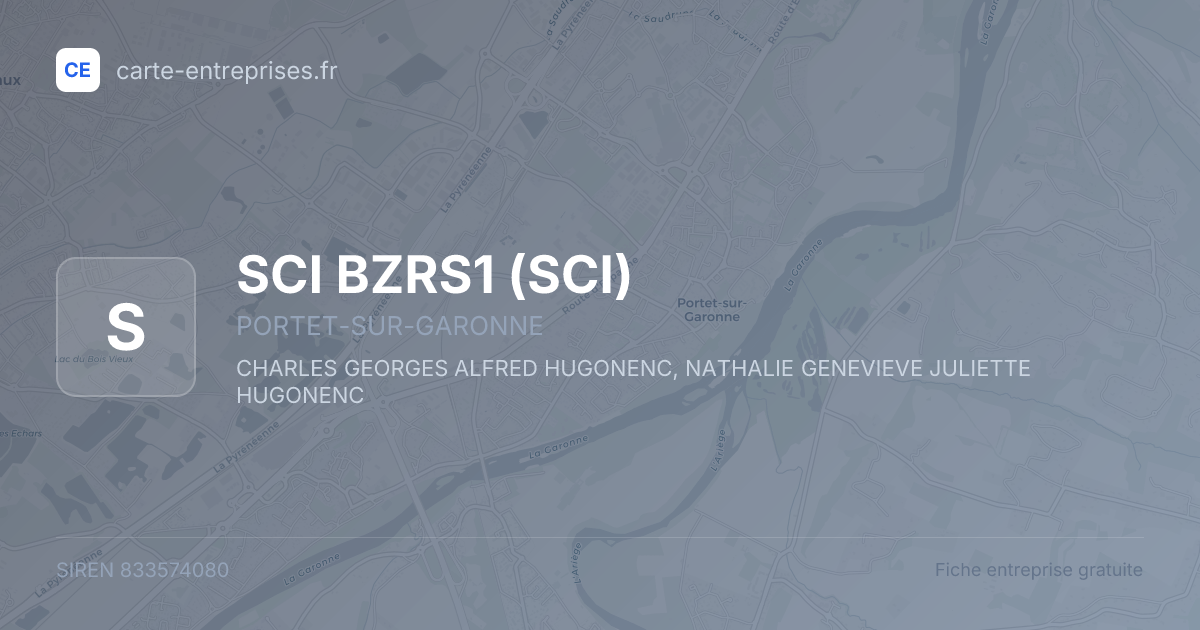 SCI BZRS1 (SCI) — 833574080 — fiche entreprise