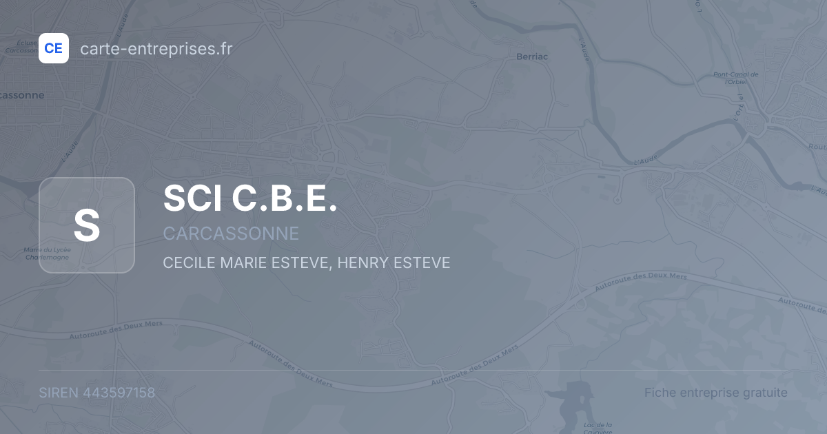 SCI C.B.E. — 443597158 — fiche entreprise