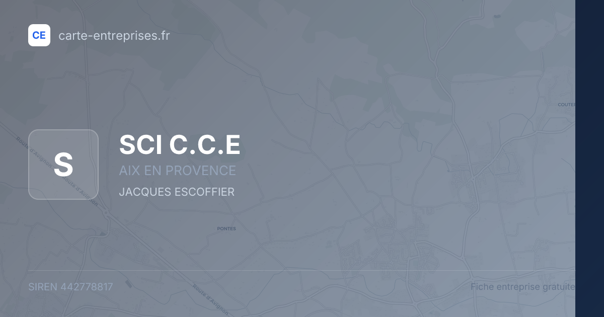 SCI C.C.E — 442778817 — fiche entreprise