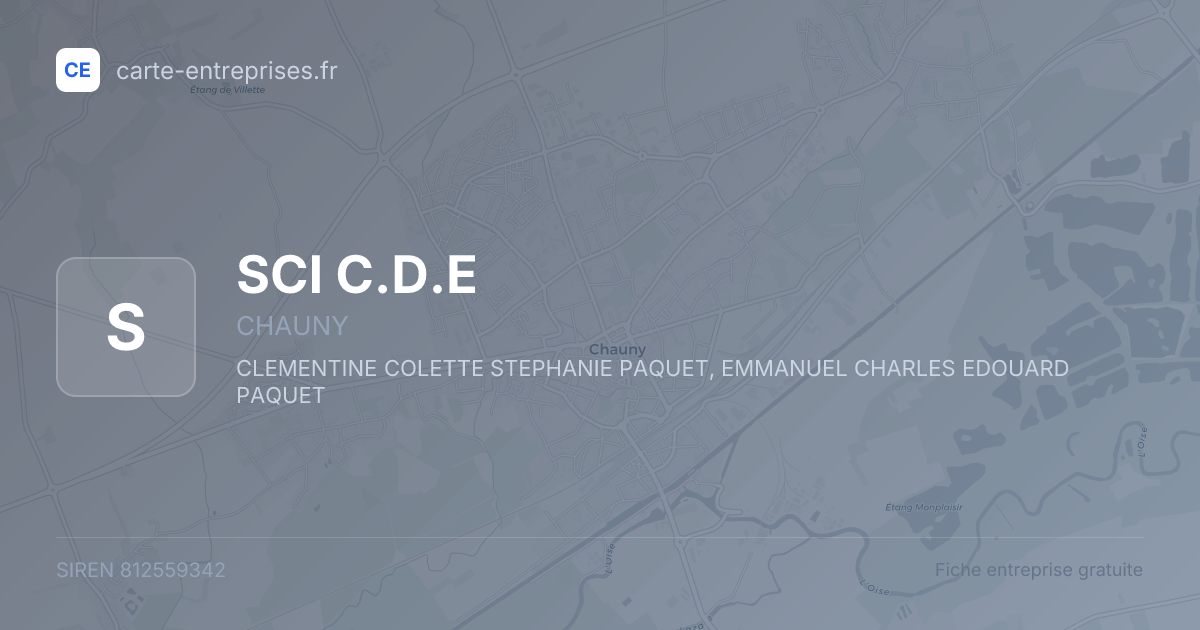 SCI C.D.E — 812559342 — fiche entreprise