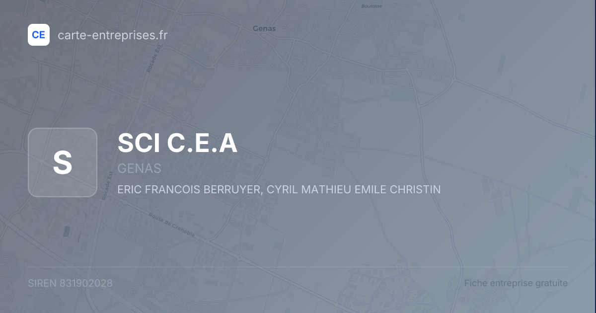 SCI C.E.A — 831902028 — fiche entreprise