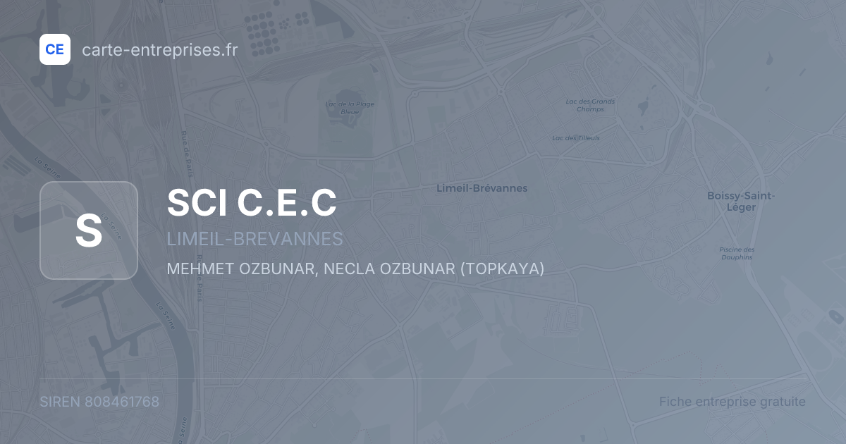 SCI C.E.C — 808461768 — fiche entreprise