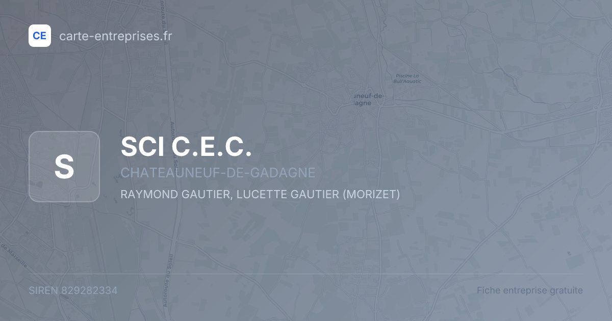 SCI C.E.C. — 829282334 — fiche entreprise