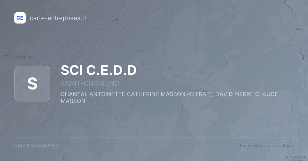 SCI C.E.D.D — 379599863 — fiche entreprise