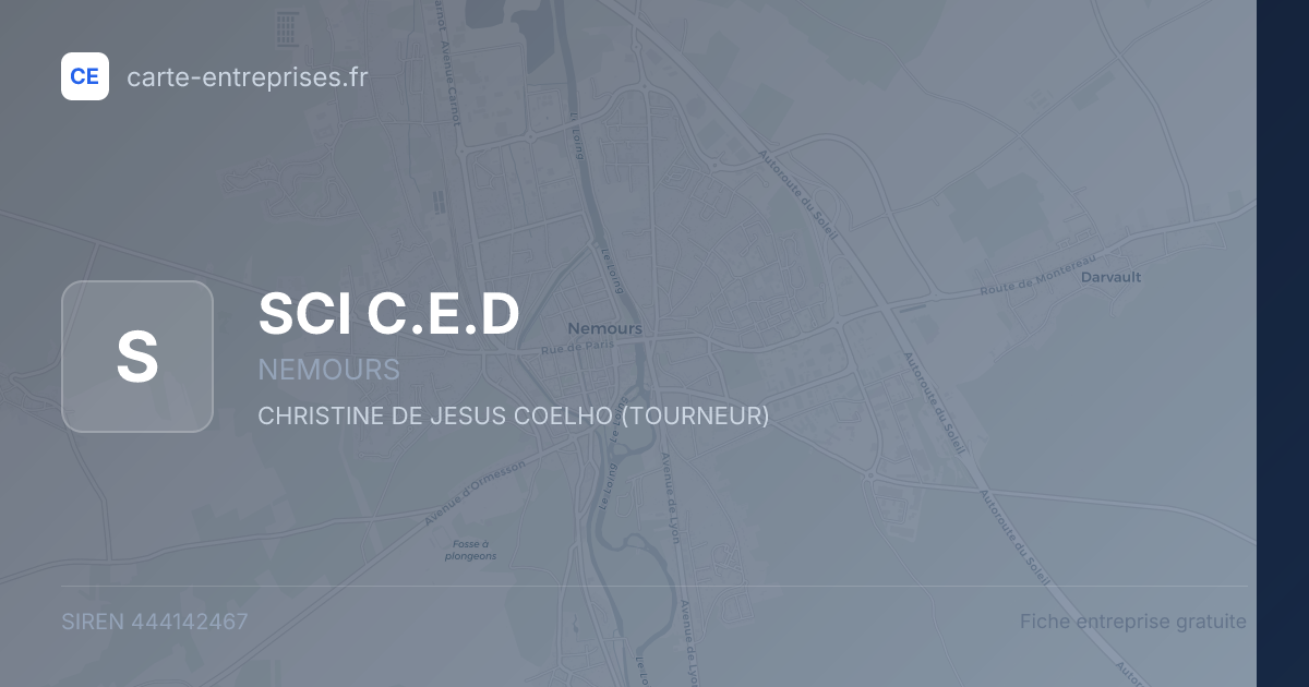 SCI C.E.D — 444142467 — fiche entreprise