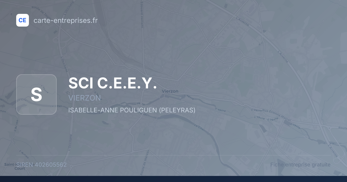 SCI C.E.E.Y. — 402605562 — fiche entreprise