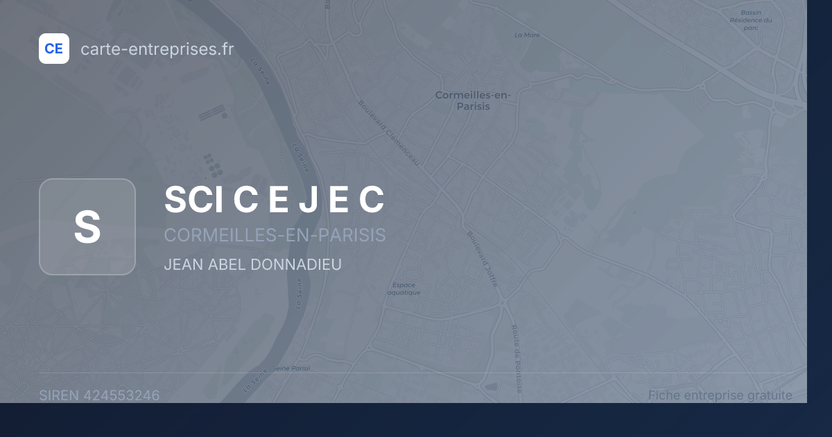 SCI C E J E C — 424553246 — fiche entreprise