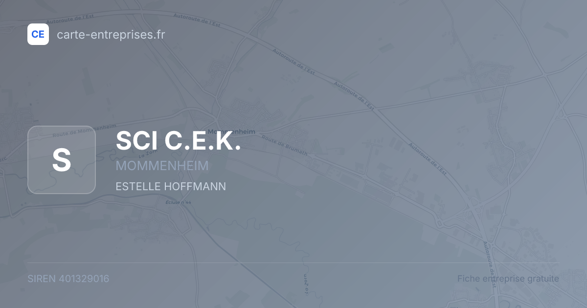 SCI C.E.K. — 401329016 — fiche entreprise