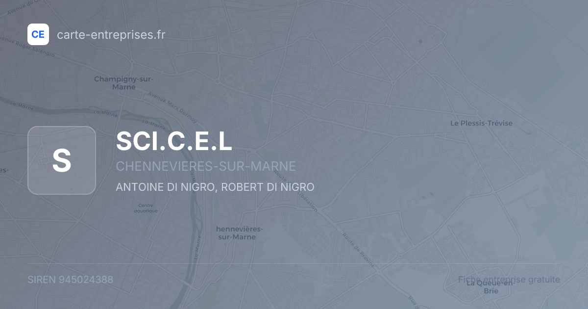 SCI.C.E.L — 945024388 — fiche entreprise
