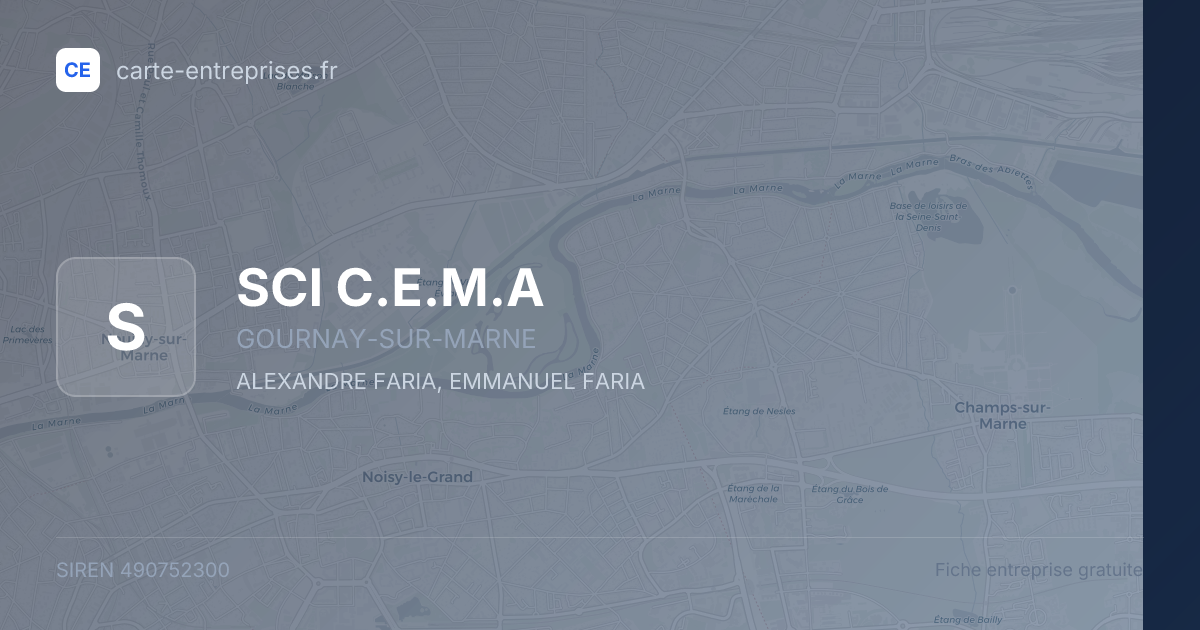SCI C.E.M.A — 490752300 — fiche entreprise