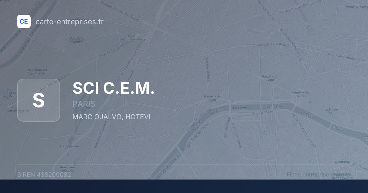 SCI C.E.M. — 438209082 — fiche entreprise