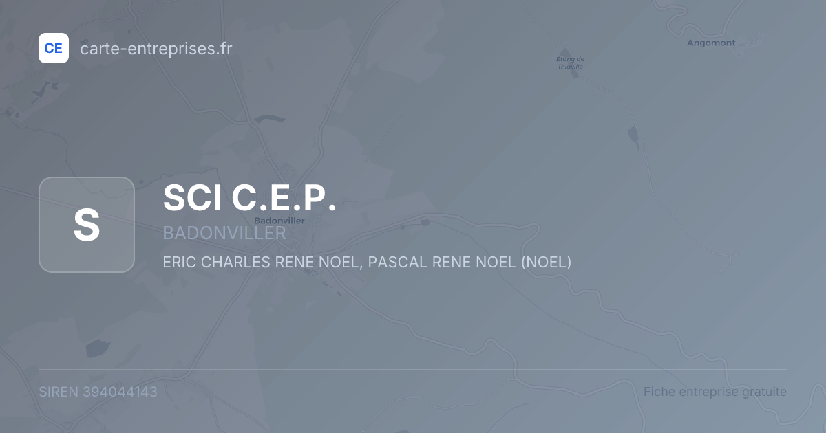 SCI C.E.P. — 394044143 — fiche entreprise