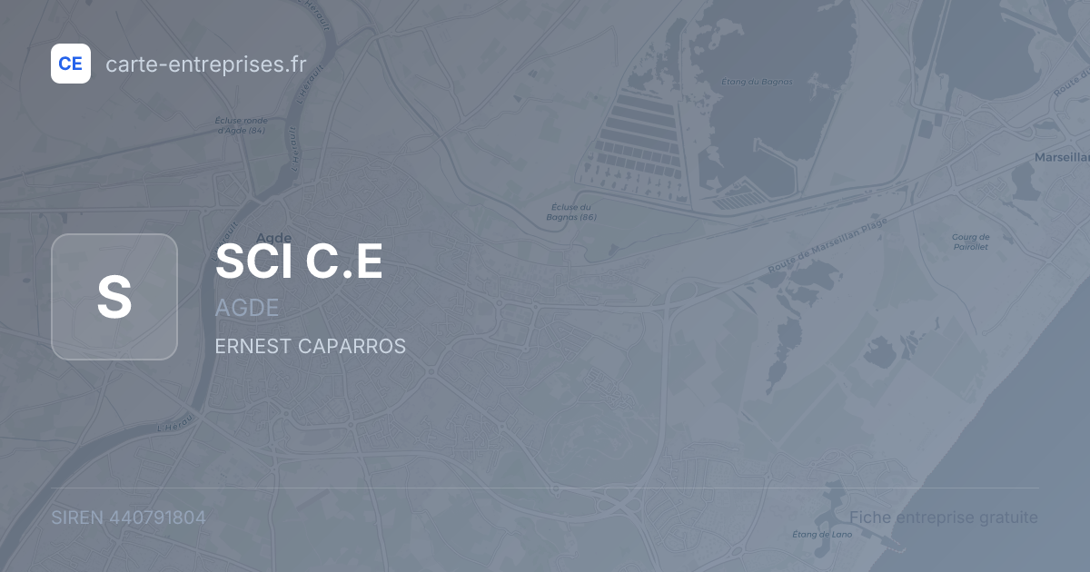 SCI C.E — 440791804 — fiche entreprise