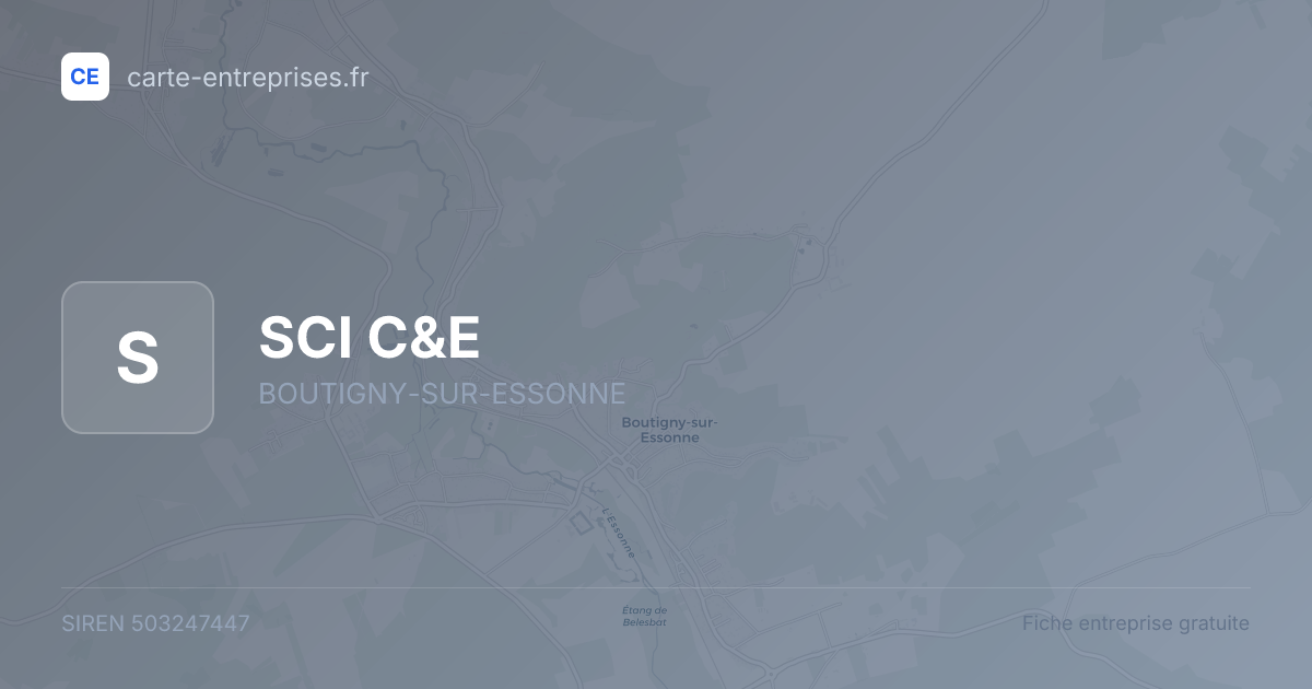 SCI C&E — 503247447 — fiche entreprise