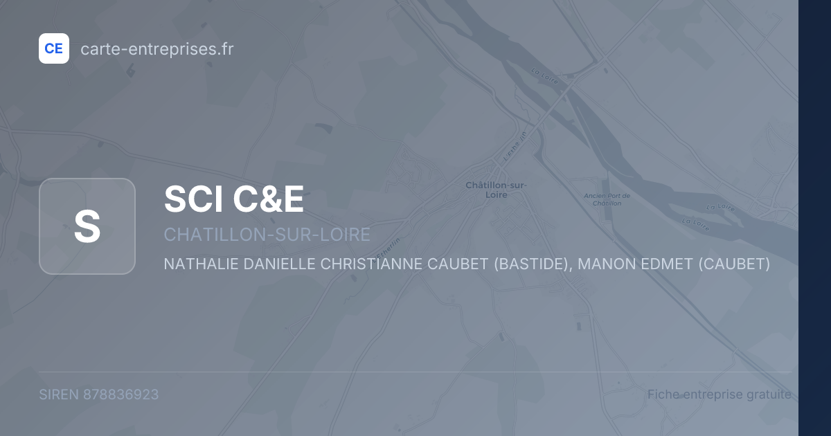 SCI C&E — 878836923 — fiche entreprise