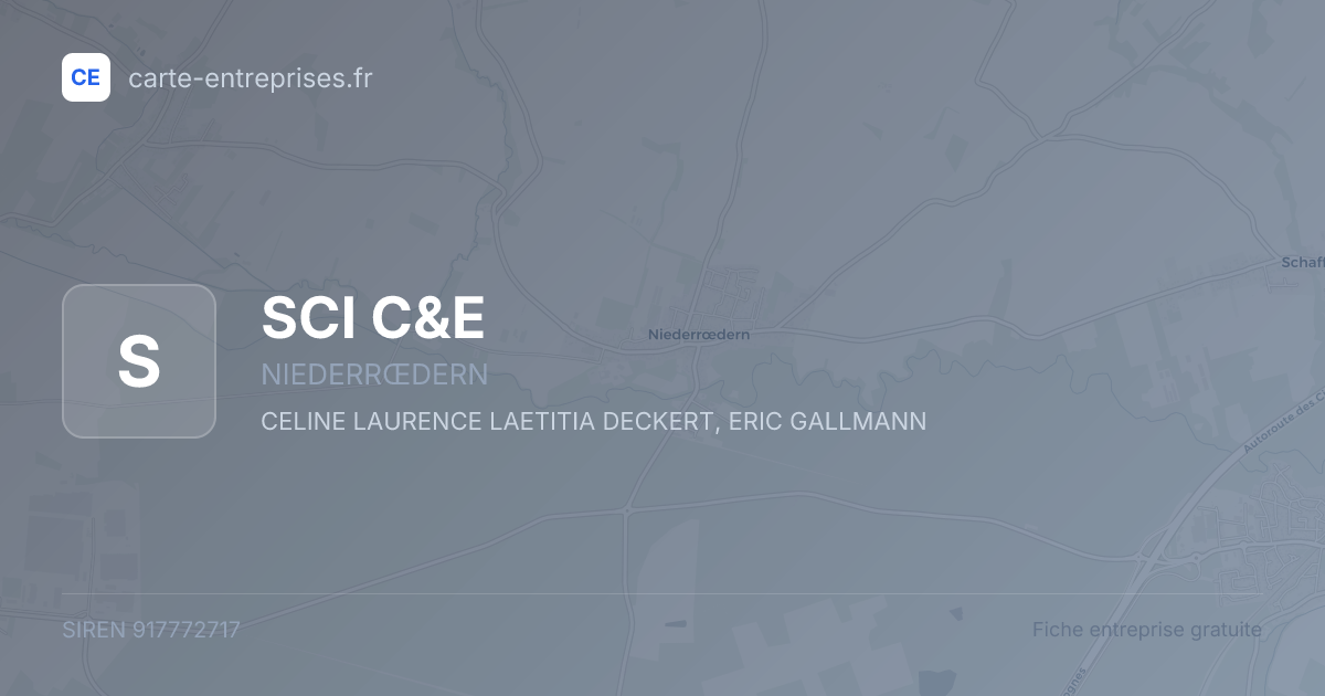 SCI C&E — 917772717 — fiche entreprise