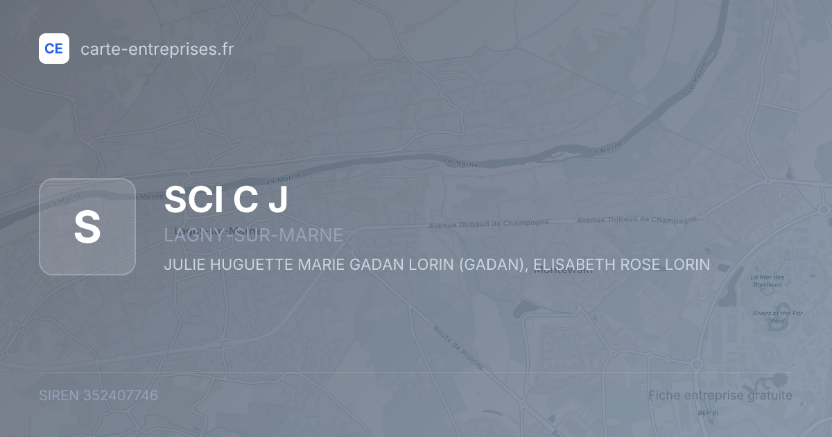 SCI C J — 352407746 — fiche entreprise