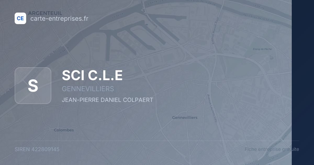 SCI C.L.E — 422809145 — fiche entreprise