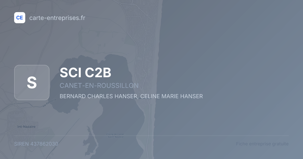 SCI C2B — 437862030 — fiche entreprise
