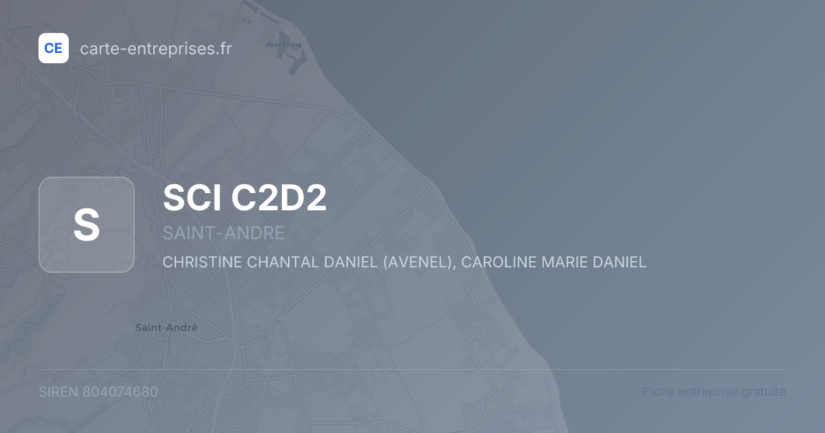 SCI C2D2 — 804074680 — fiche entreprise