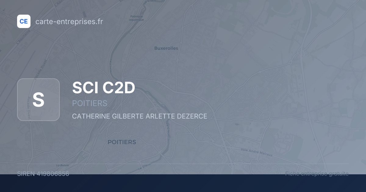 SCI C2D — 419806856 — fiche entreprise