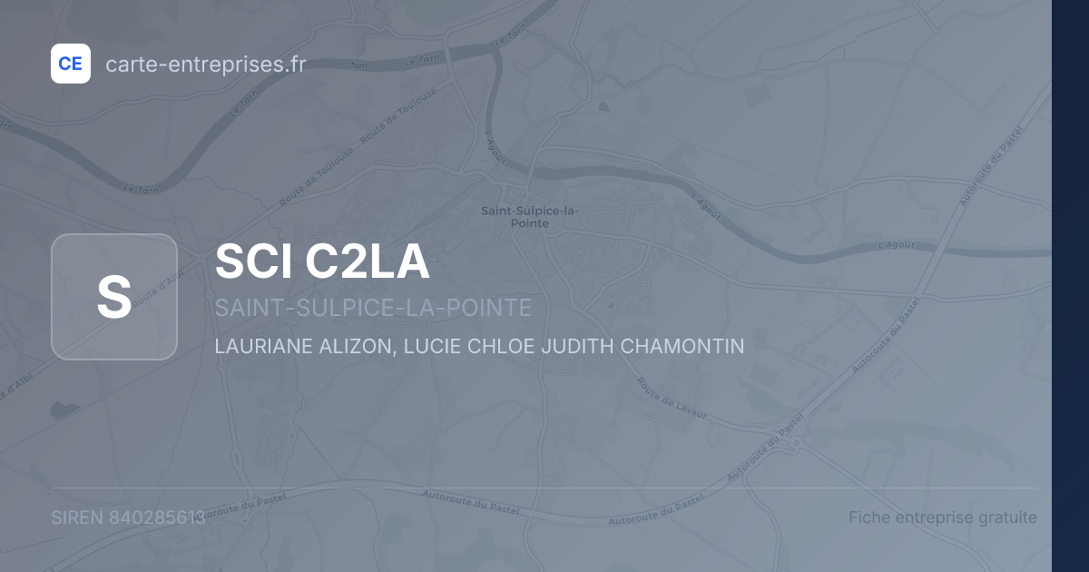 SCI C2LA — 840285613 — fiche entreprise