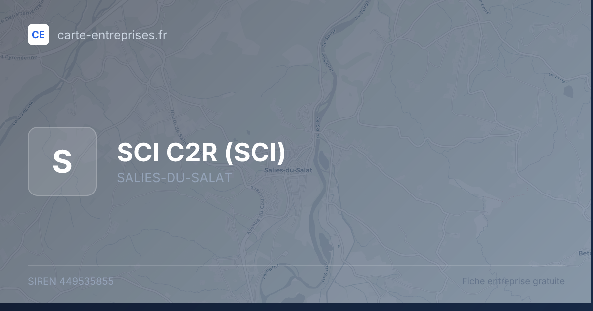 SCI C2R (SCI) — 449535855 — fiche entreprise