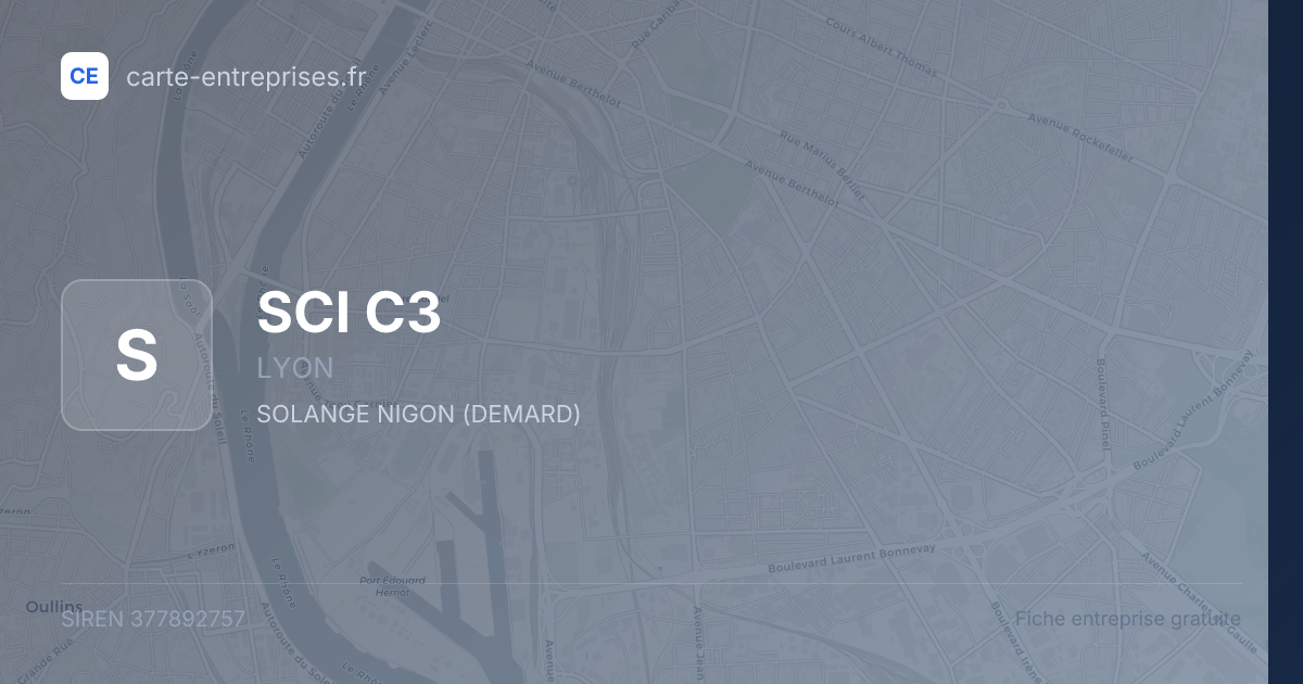 SCI C3 — 377892757 — fiche entreprise