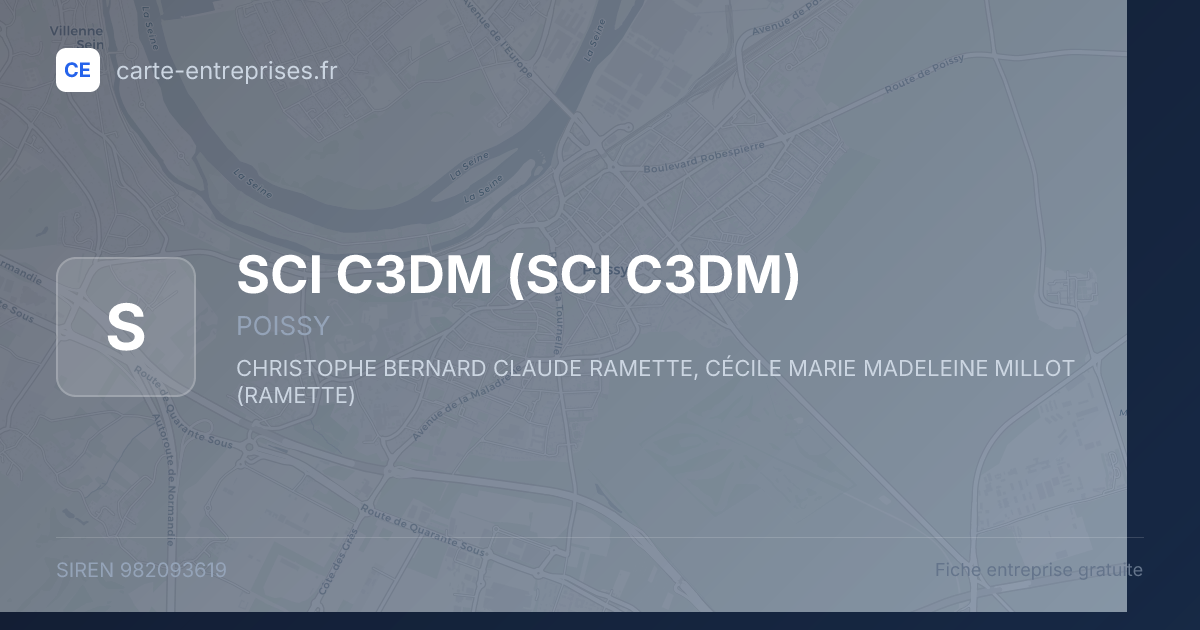 SCI C3DM — 982093619 — fiche entreprise