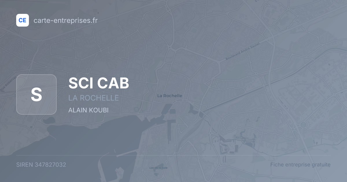 SCI CAB — 347827032 — fiche entreprise