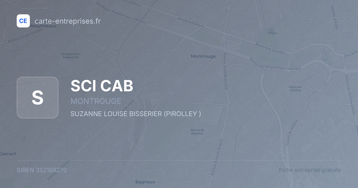 SCI CAB — 352188270 — fiche entreprise