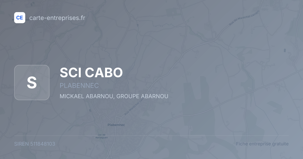 SCI CABO — 511848103 — fiche entreprise