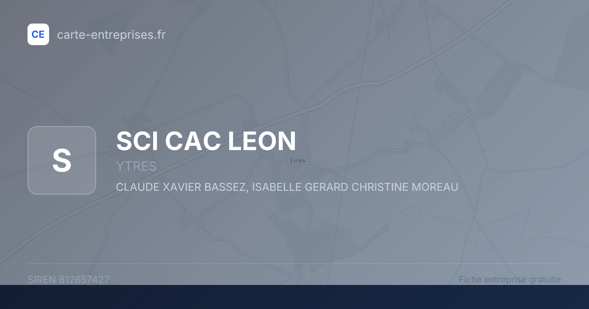 SCI CAC LEON — 812657427 — fiche entreprise