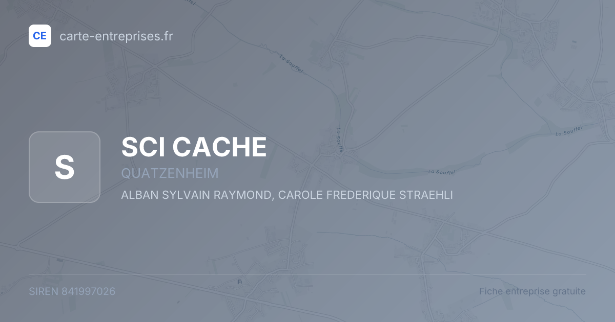 SCI CACHE — 841997026 — fiche entreprise