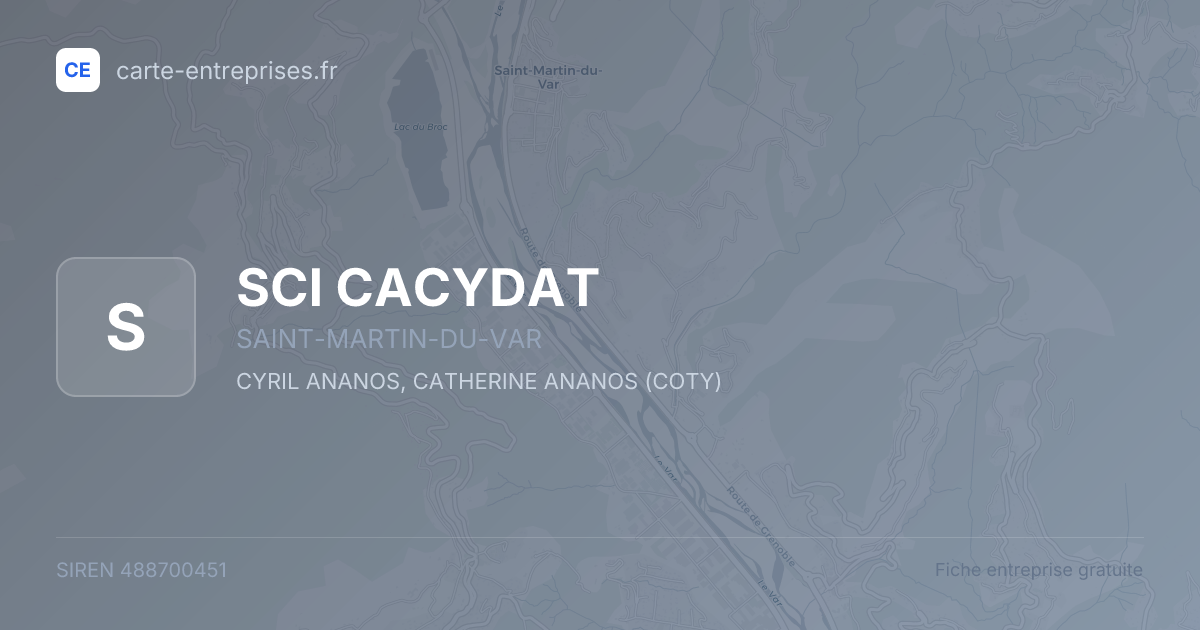 SCI CACYDAT — 488700451 — fiche entreprise