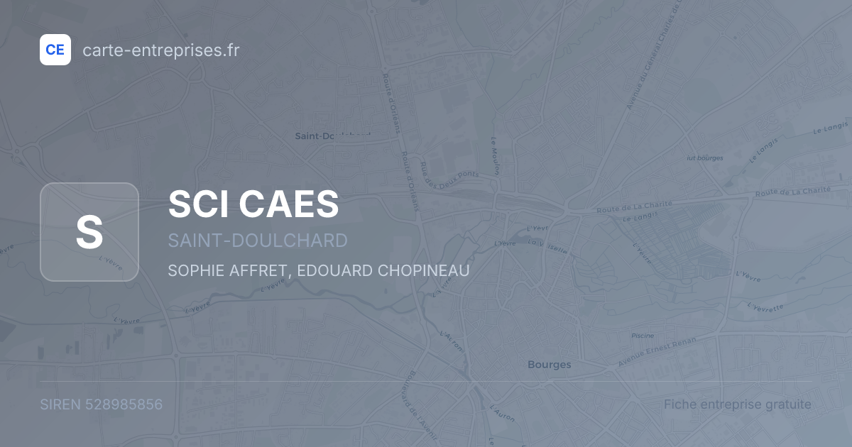 SCI CAES — 528985856 — fiche entreprise