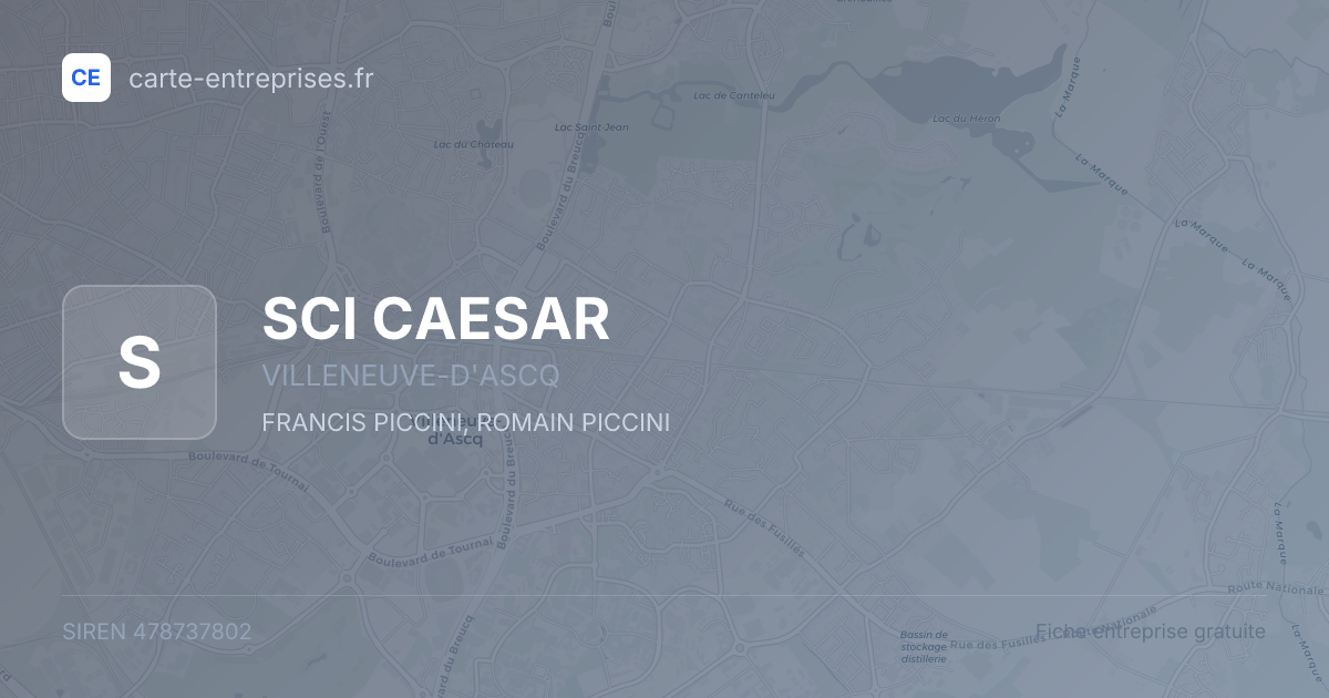 SCI CAESAR — 478737802 — fiche entreprise