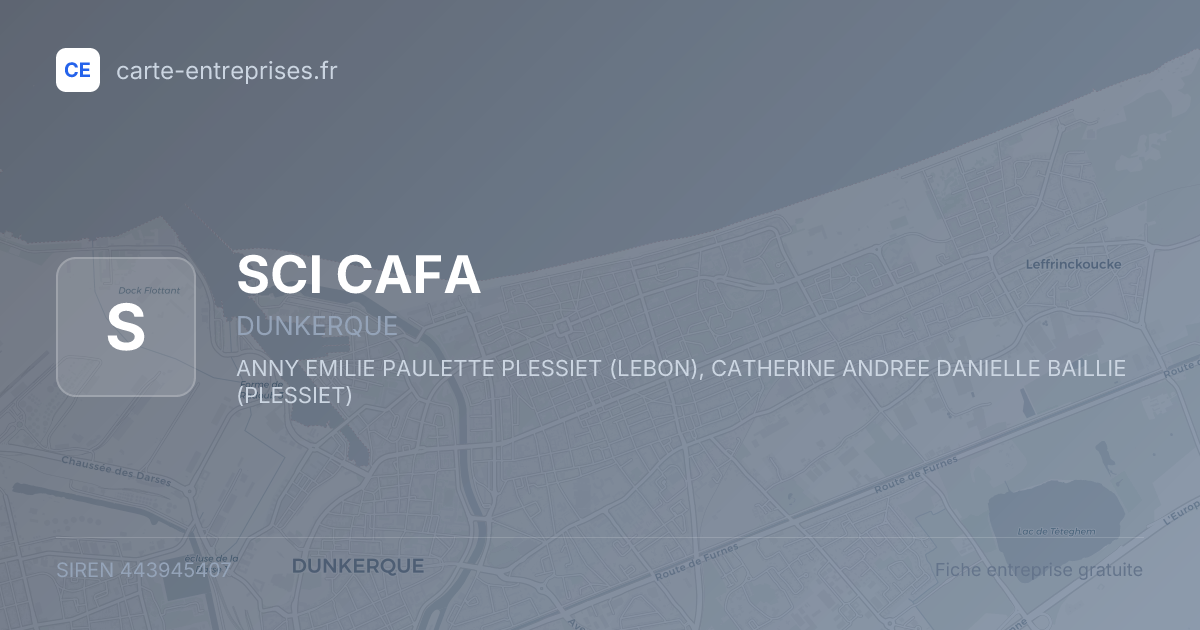 SCI CAFA — 443945407 — fiche entreprise