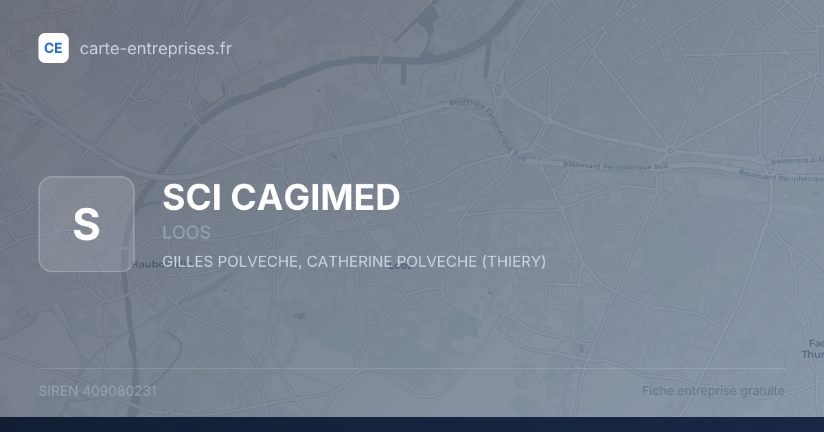 SCI CAGIMED — 409080231 — fiche entreprise