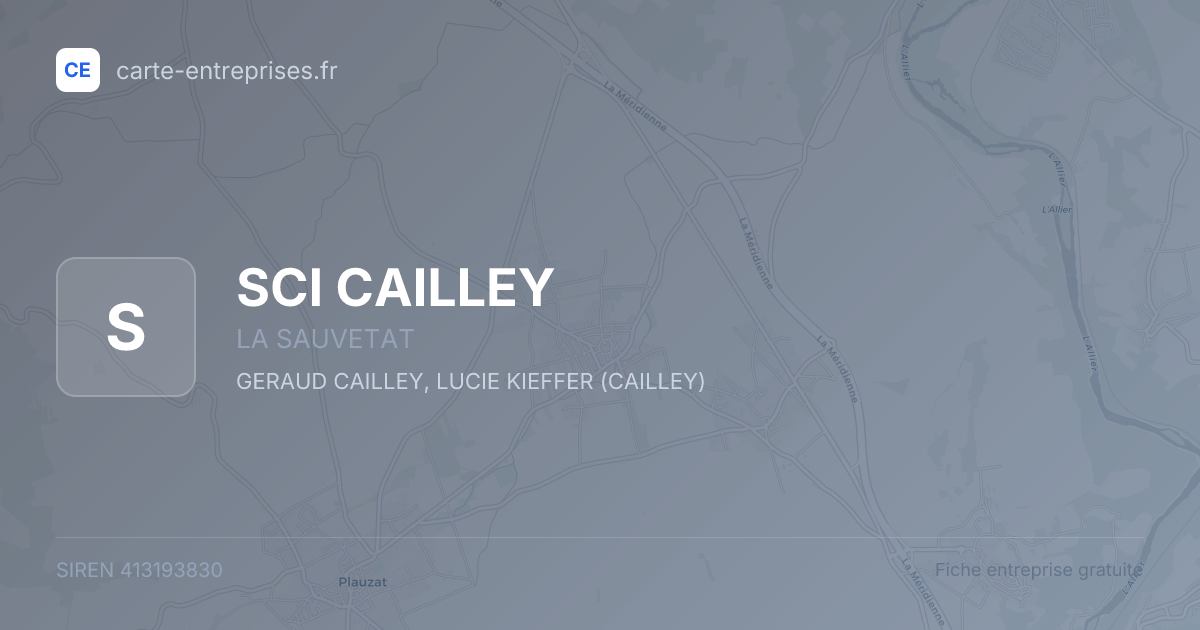 SCI CAILLEY — 413193830 — fiche entreprise