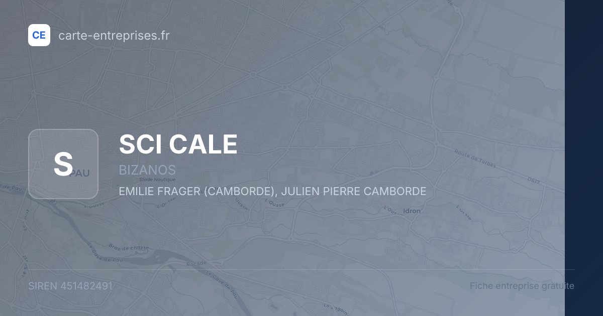 SCI CALE — 451482491 — fiche entreprise