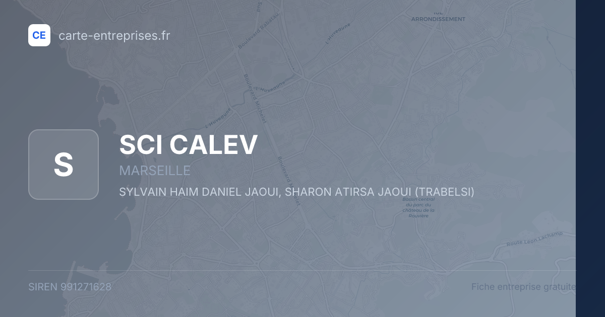 SCI CALEV — 991271628 — fiche entreprise