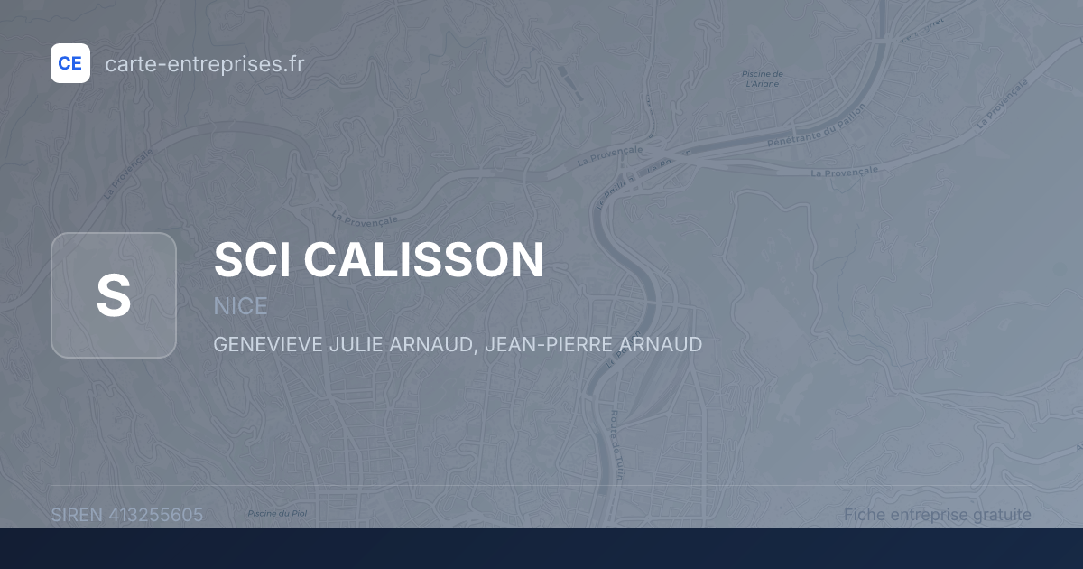 SCI CALISSON — 413255605 — fiche entreprise
