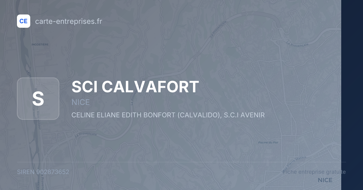 SCI CALVAFORT — 902873652 — fiche entreprise