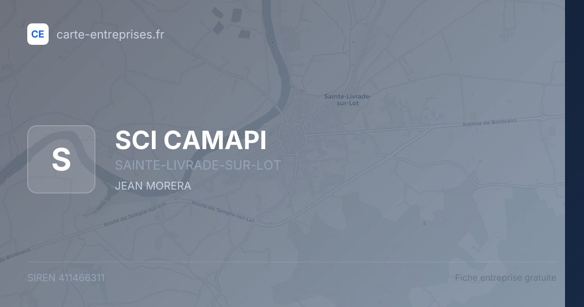 SCI CAMAPI — 411466311 — fiche entreprise