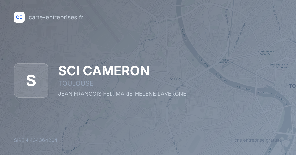 SCI CAMERON — 434364204 — fiche entreprise