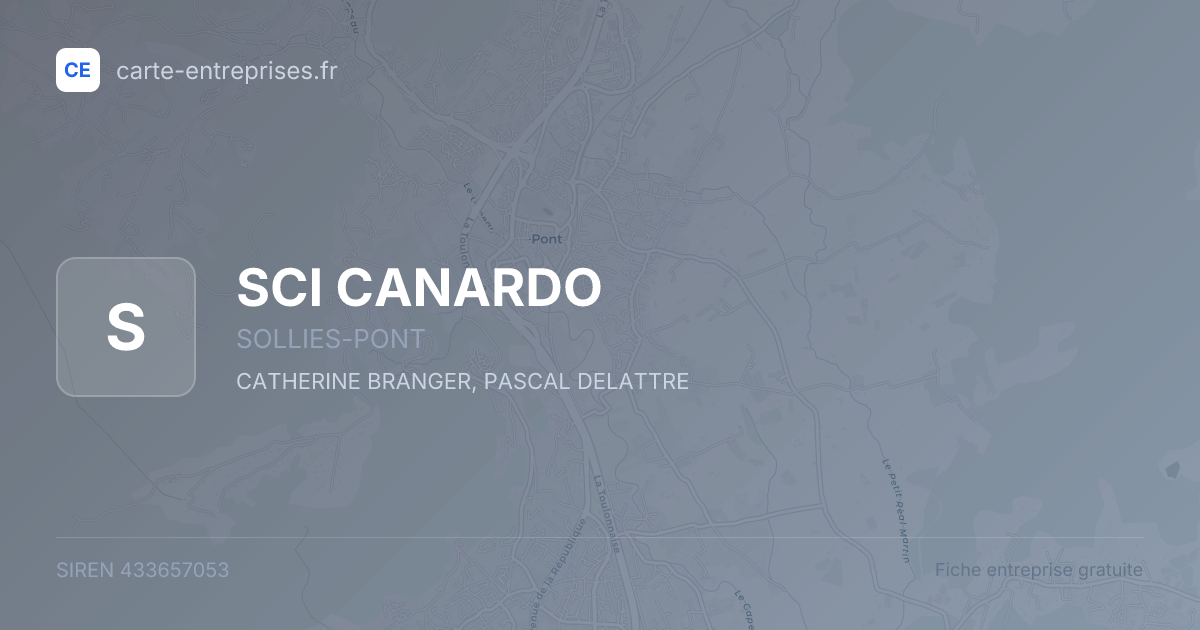 SCI CANARDO — 433657053 — fiche entreprise