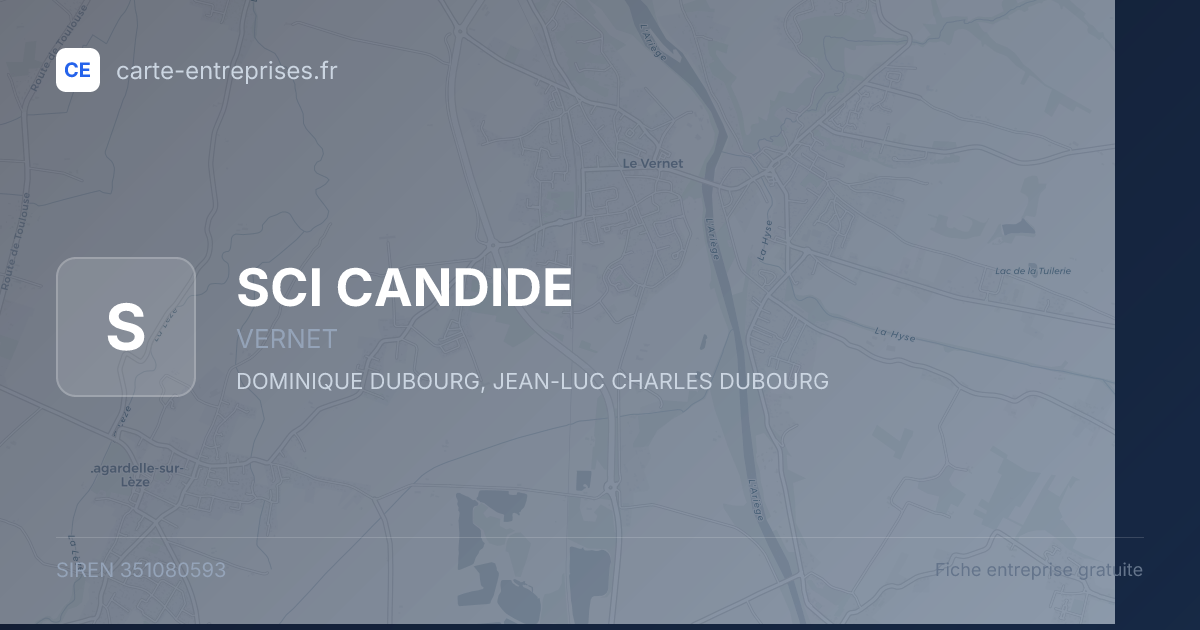 SCI CANDIDE — 351080593 — fiche entreprise