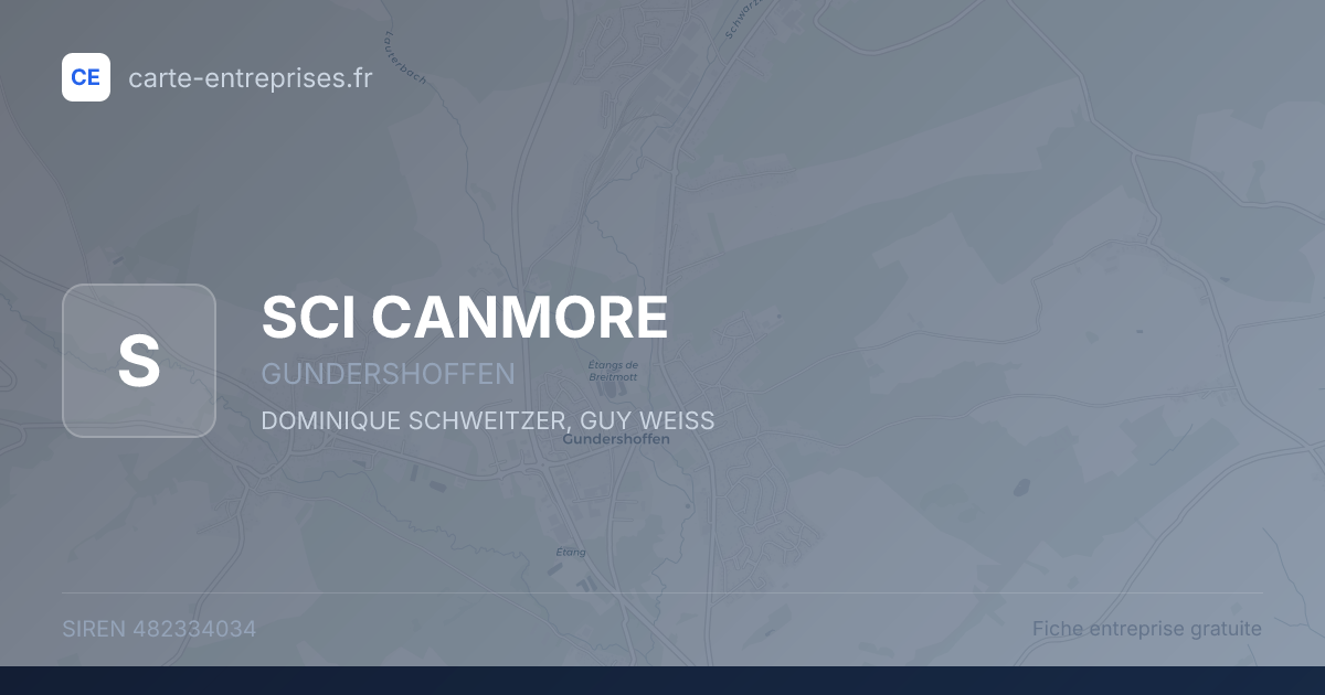 SCI CANMORE — 482334034 — fiche entreprise