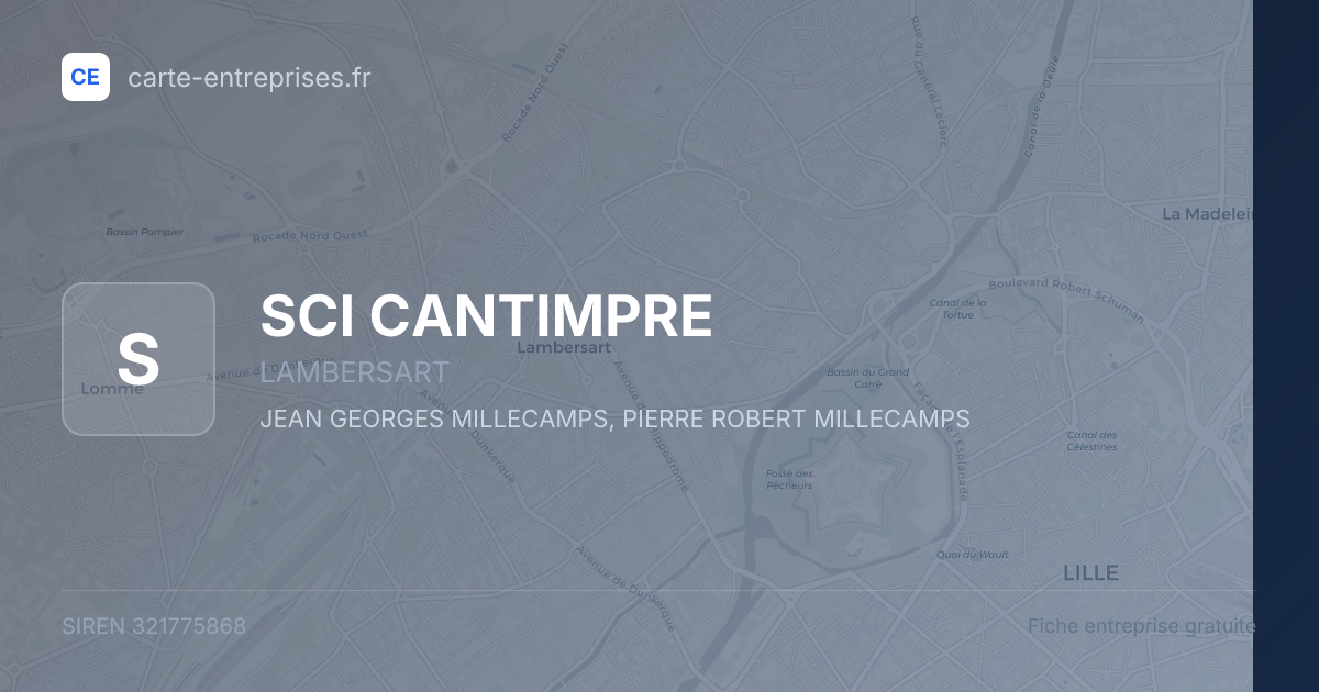 SCI CANTIMPRE — 321775868 — fiche entreprise